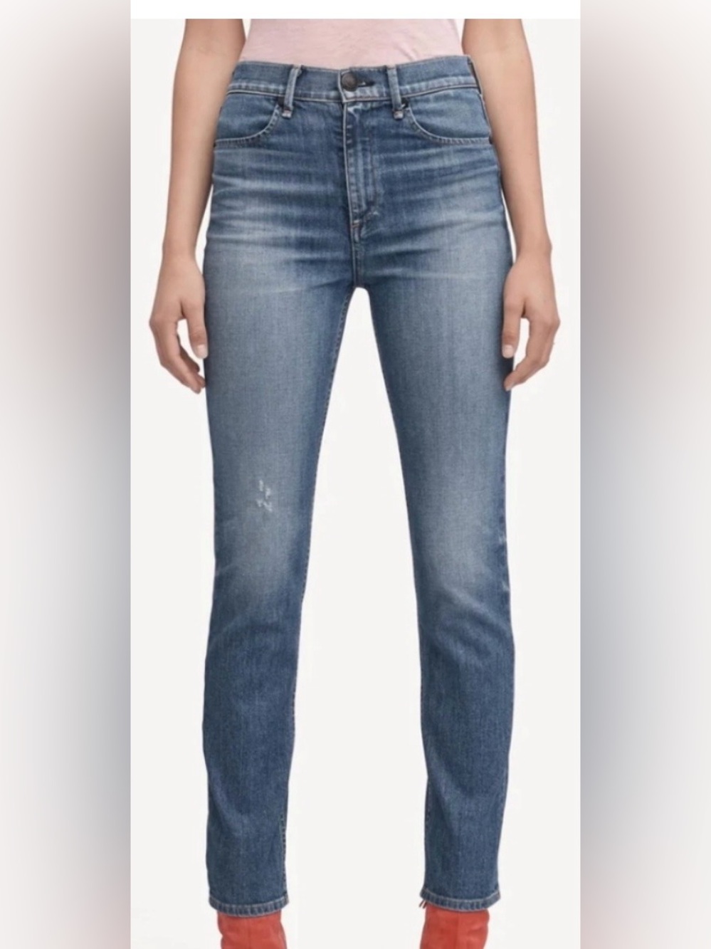 RAG & BONE El cigarette Jeans in Medium Blue Wash